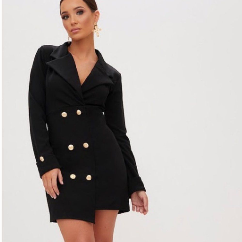 PRETTY LITTLE THING black blazer dress